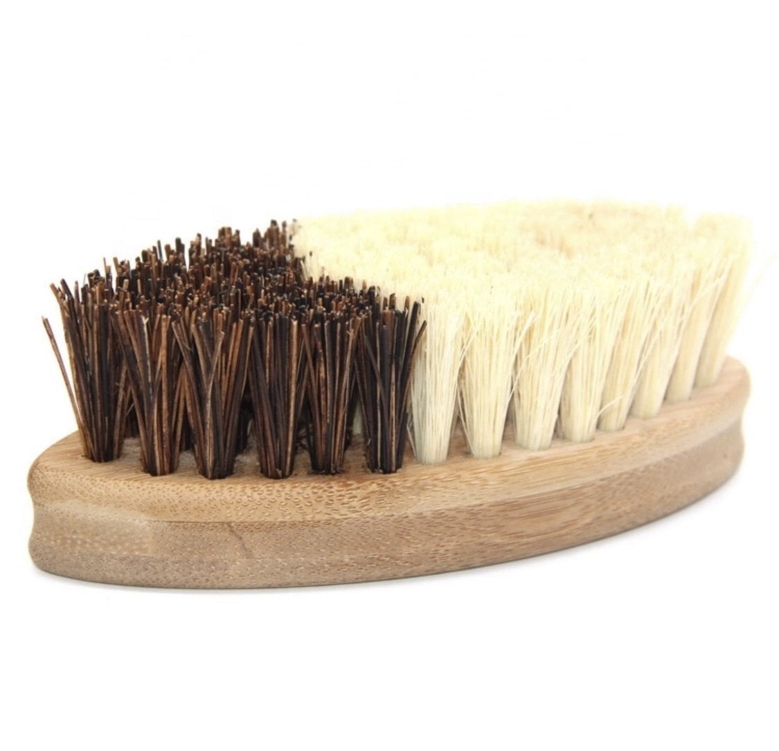 Bamboo & Sisal Round Vegetable Scrub Brush